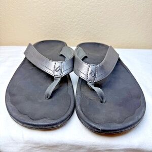 OluKai Women's Ohana Water Friendly Sandals Charcoal/Onyx Size‎ 12